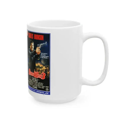DEATH WISH 3 (VHS COVER) - White Coffee Mug - Go Mug Yourself