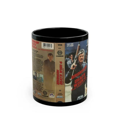 DEATH WISH 4 THE CRACKDOWN CANNON (VHS COVER) - Black Coffee Mug 11oz - Go Mug Yourself