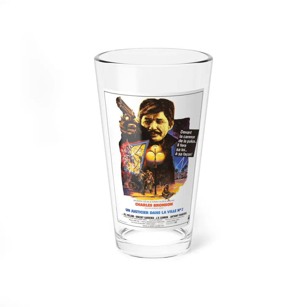 DEATH WISH II (FRENCH) 1982 Movie Poster - Pint Glass 16oz-16oz-Go Mug Yourself