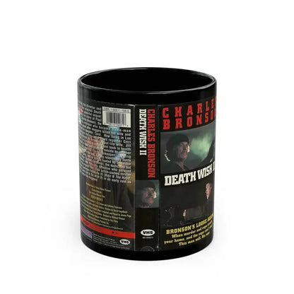 DEATH WISH II (VHS COVER) - Black Coffee Mug 11oz - Go Mug Yourself