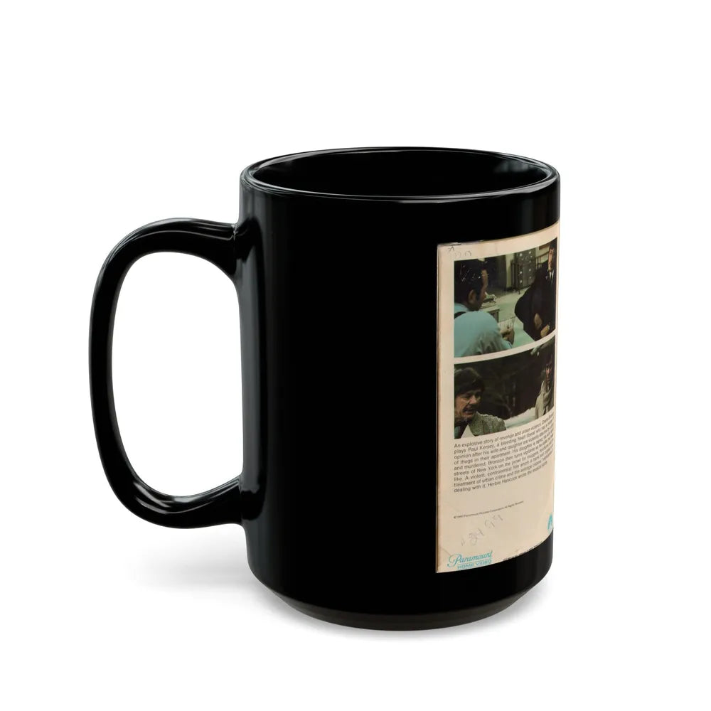 DEATH WISH (VHS COVER) - Black Coffee Mug-Go Mug Yourself