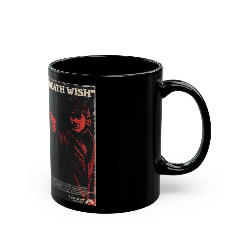 DEATH WISH (VHS COVER) - Black Coffee Mug-Go Mug Yourself