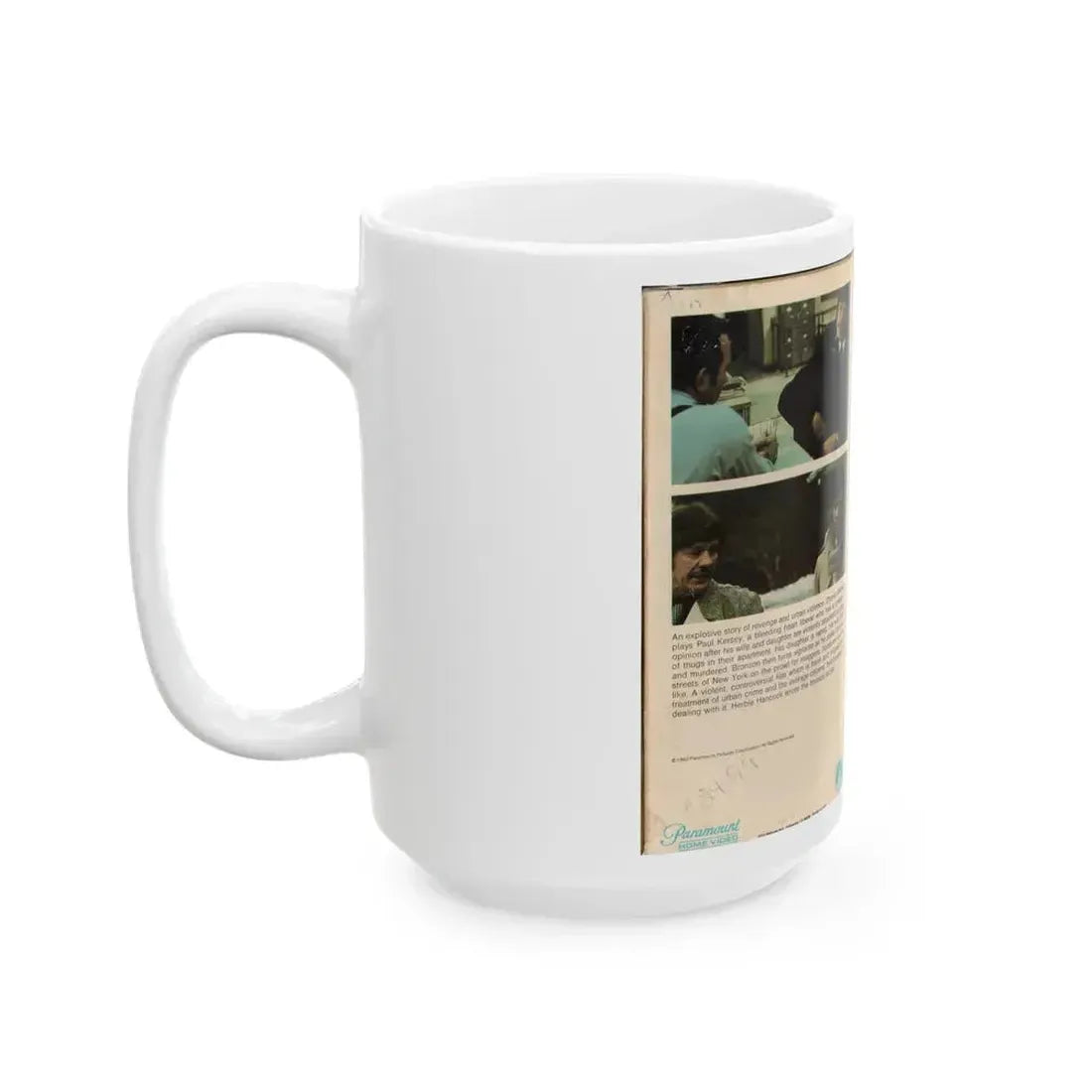 DEATH WISH (VHS COVER) - White Coffee Mug - Go Mug Yourself