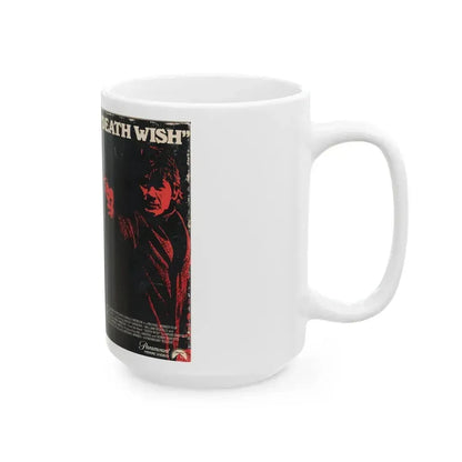 DEATH WISH (VHS COVER) - White Coffee Mug - Go Mug Yourself