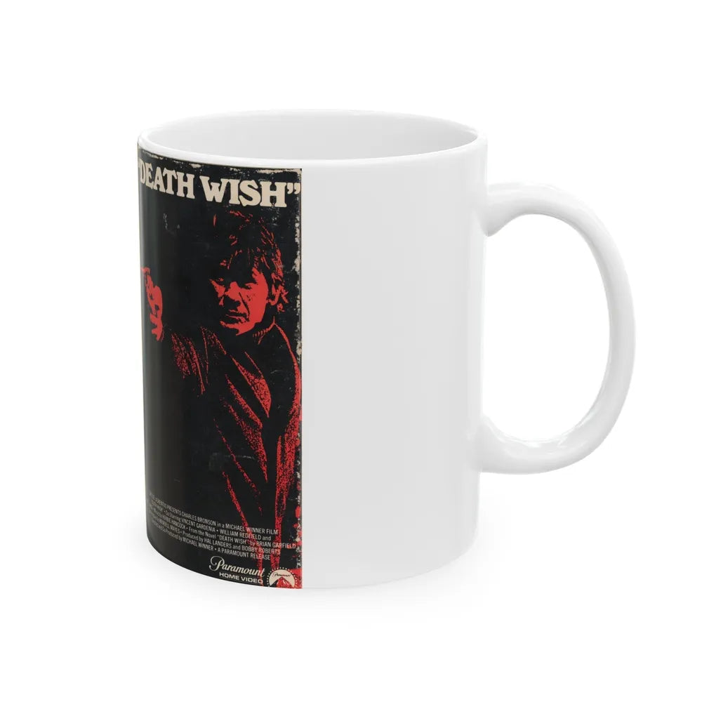 DEATH WISH (VHS COVER) - White Coffee Mug-Go Mug Yourself