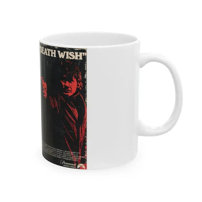 DEATH WISH (VHS COVER) - White Coffee Mug - Go Mug Yourself