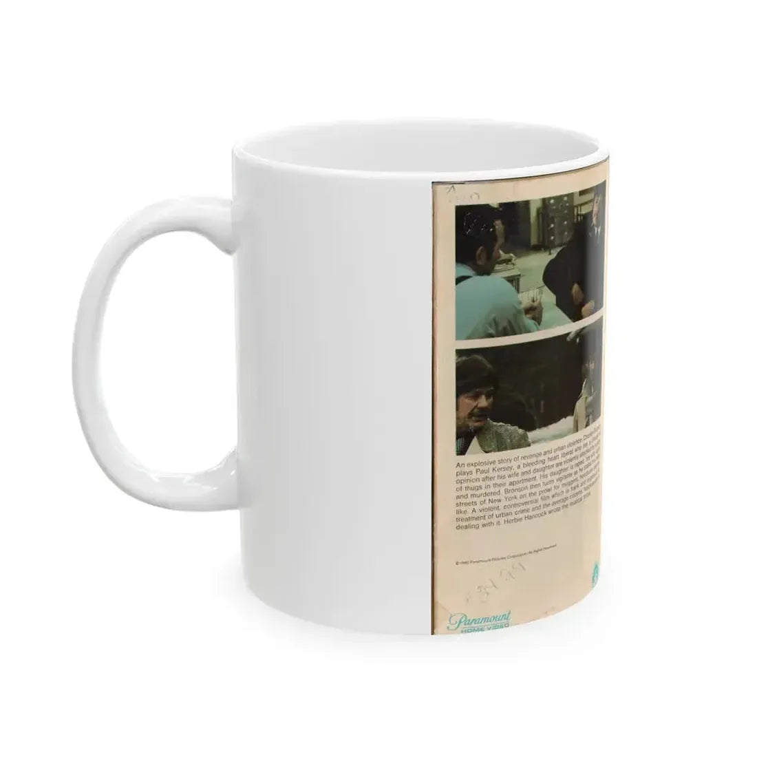 DEATH WISH (VHS COVER) - White Coffee Mug - Go Mug Yourself