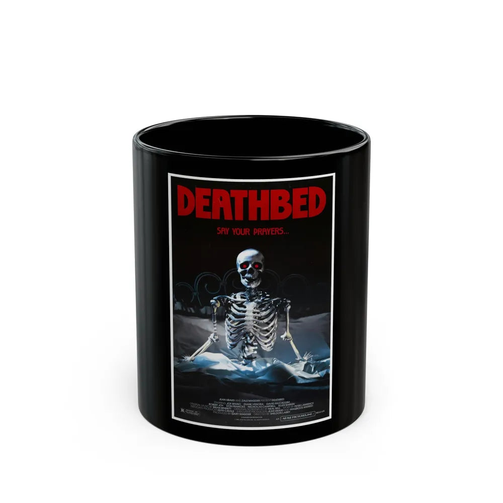 DEATHBED 1977 Movie Poster - Black Coffee Mug-11oz-Go Mug Yourself