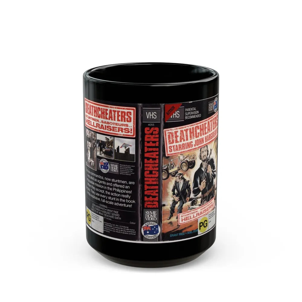 DEATHCHEATERS (VHS COVER) - Black Coffee Mug-15oz-Go Mug Yourself