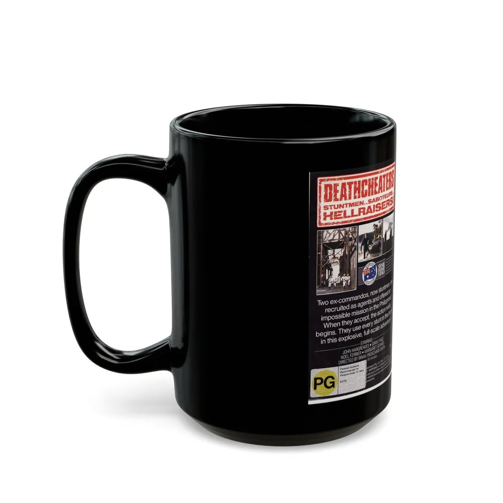 DEATHCHEATERS (VHS COVER) - Black Coffee Mug-Go Mug Yourself