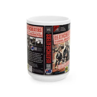 DEATHCHEATERS (VHS COVER) - White Coffee Mug 15oz - Go Mug Yourself
