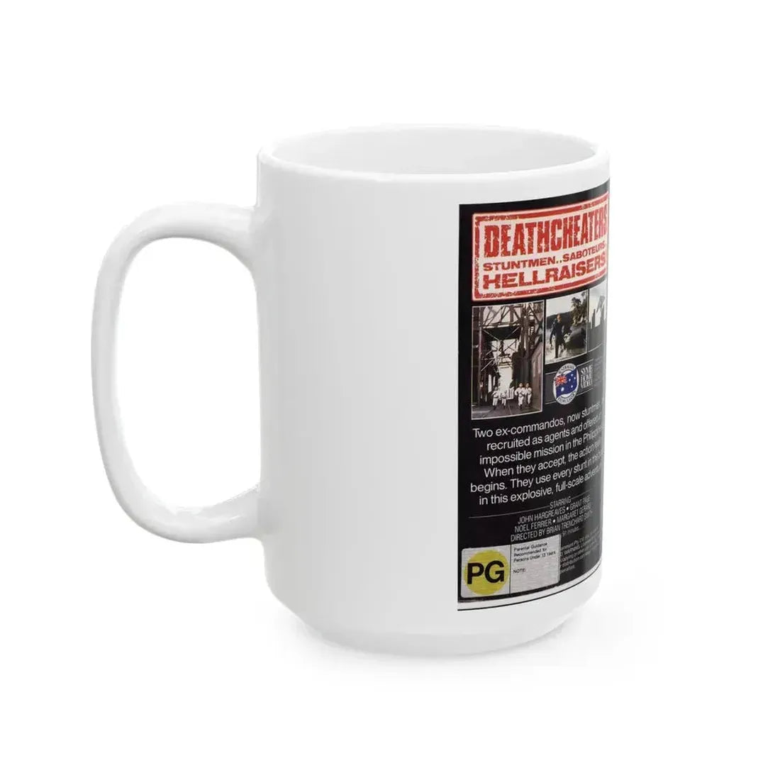 DEATHCHEATERS (VHS COVER) - White Coffee Mug - Go Mug Yourself