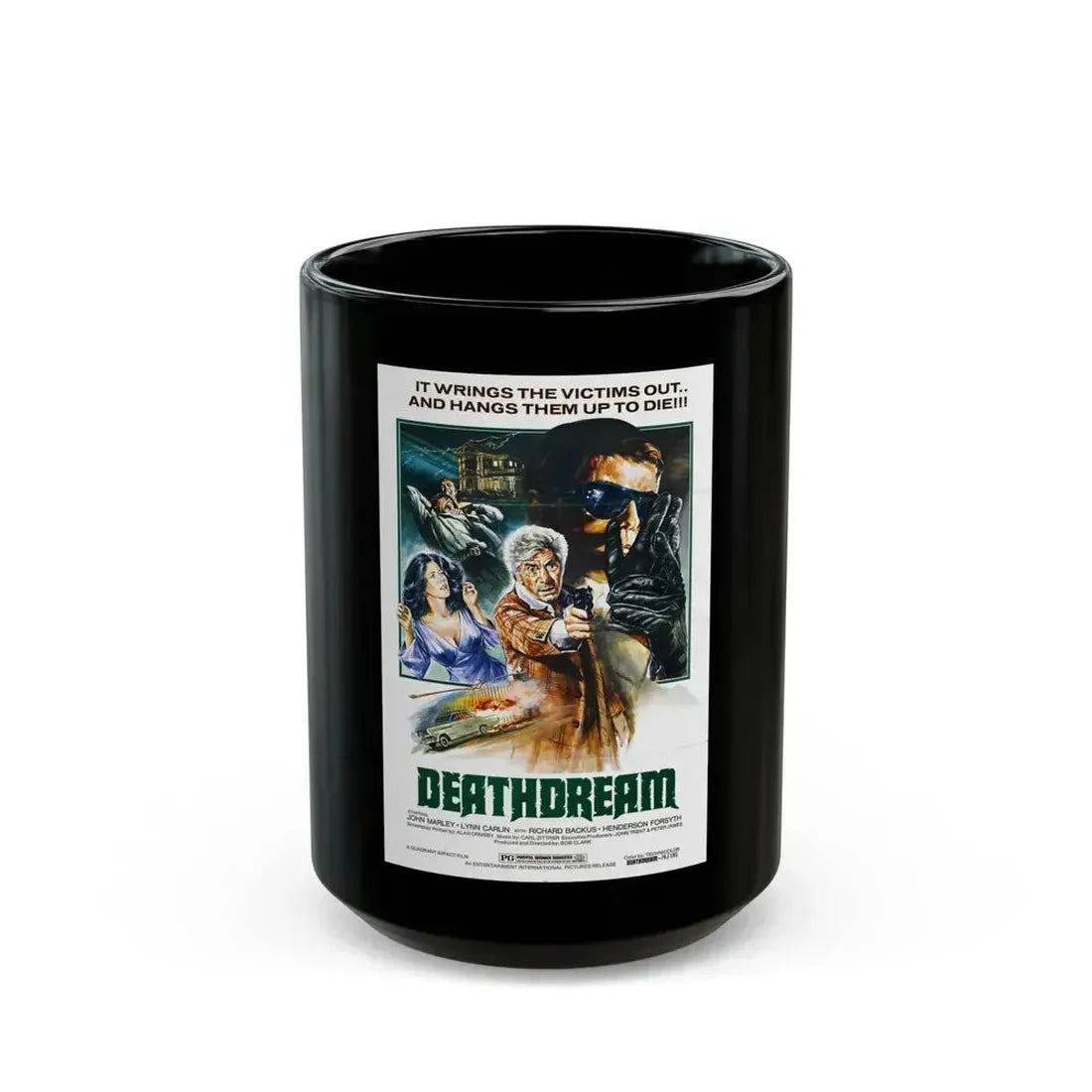 DEATHDREAM 1974 Movie Poster - Black Coffee Mug 15oz - Go Mug Yourself