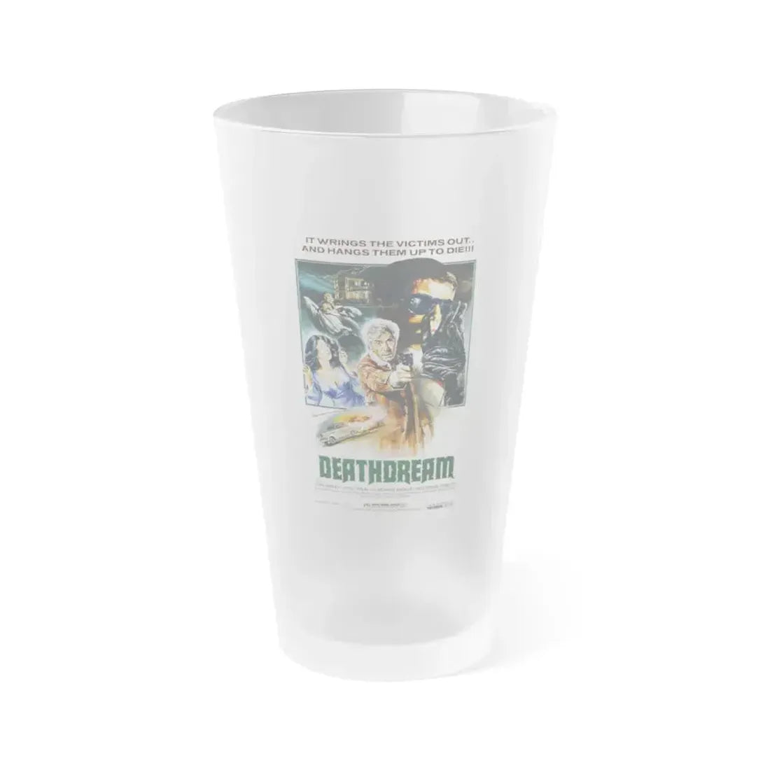 DEATHDREAM 1974 Movie Poster - Frosted Pint Glass 16oz 16oz Frosted - Go Mug Yourself
