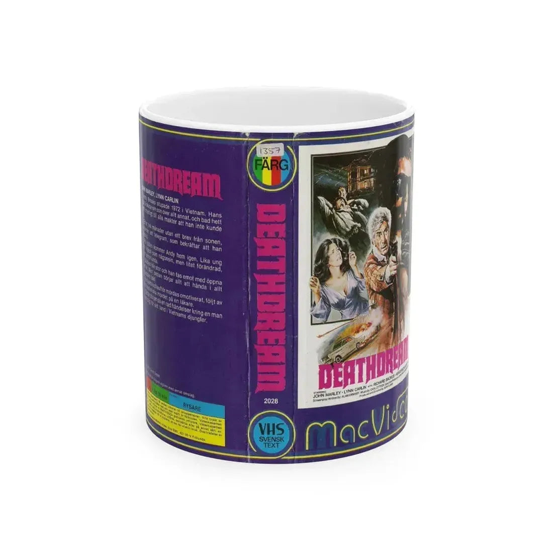 DEATHDREAM MAC VIDEO (VHS COVER) - White Coffee Mug 11oz - Go Mug Yourself