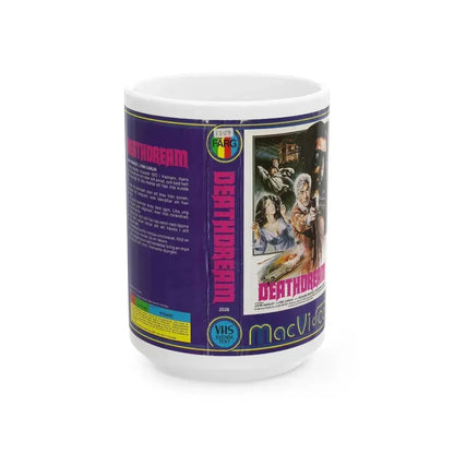 DEATHDREAM MAC VIDEO (VHS COVER) - White Coffee Mug 15oz - Go Mug Yourself