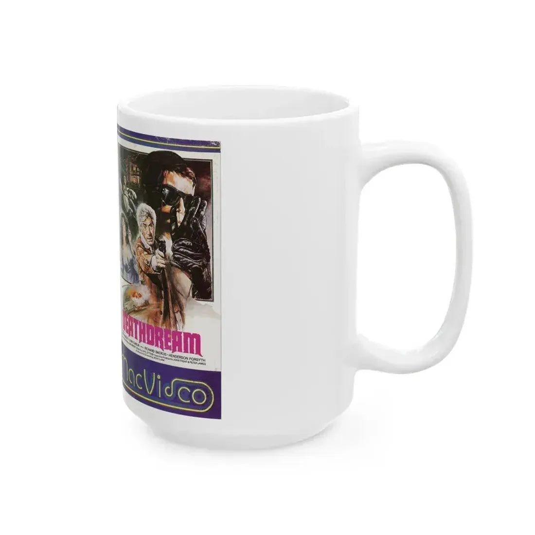 DEATHDREAM MAC VIDEO (VHS COVER) - White Coffee Mug - Go Mug Yourself