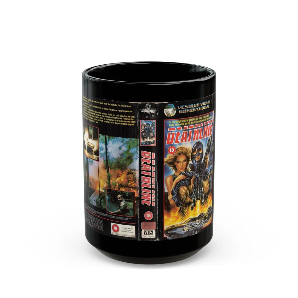 DEATHLINE (VHS COVER) - Black Coffee Mug-15oz-Go Mug Yourself