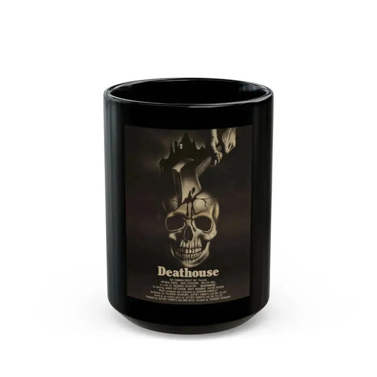 DEATHOUSE (SILENT NIGHT, BLOODY NIGHT) 1972 Movie Poster - Black Coffee Mug 15oz - Go Mug Yourself