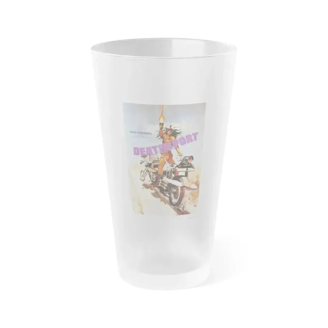 DEATHSPORT (2) 1978 Movie Poster - Frosted Pint Glass 16oz 16oz Frosted - Go Mug Yourself