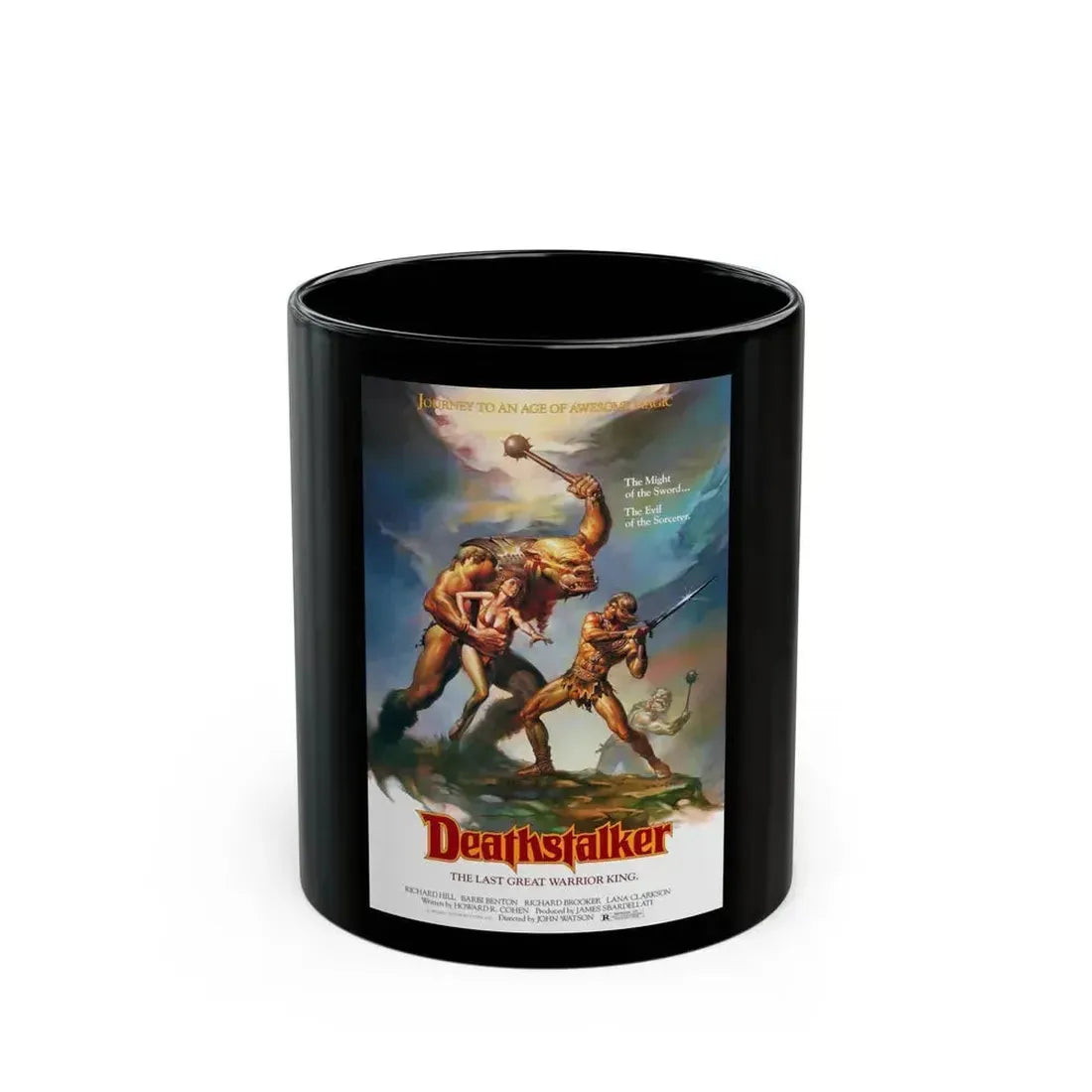 DEATHSTALKER 1983 Movie Poster - Black Coffee Mug 11oz - Go Mug Yourself