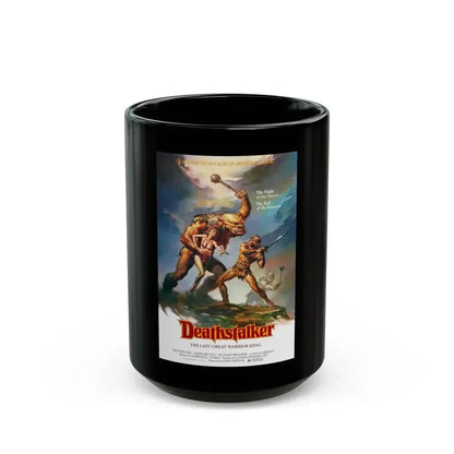 DEATHSTALKER 1983 Movie Poster - Black Coffee Mug 15oz - Go Mug Yourself