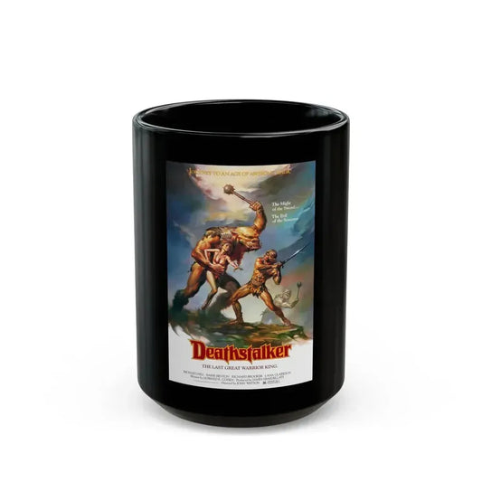 DEATHSTALKER 1983 Movie Poster - Black Coffee Mug 15oz - Go Mug Yourself