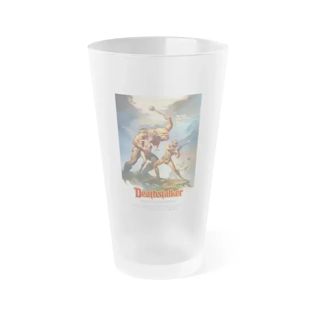 DEATHSTALKER 1983 Movie Poster - Frosted Pint Glass 16oz 16oz Frosted - Go Mug Yourself