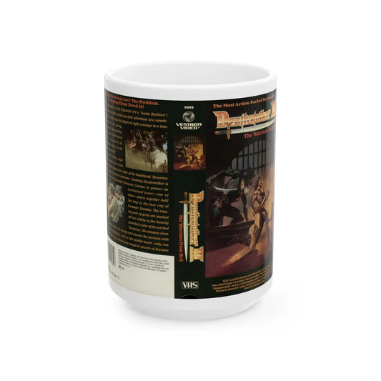 DEATHSTALKER 3 (VHS COVER) - White Coffee Mug-15oz-Go Mug Yourself