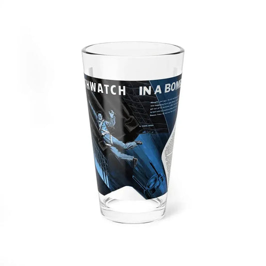 Deathwatch In A Bomb Bay, Man's magazine, November 1959 - Pint Glass 16oz 16oz - Go Mug Yourself