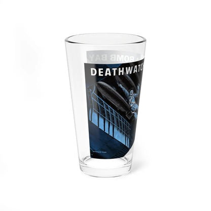 Deathwatch In A Bomb Bay, Man's magazine, November 1959 - Pint Glass 16oz-Go Mug Yourself