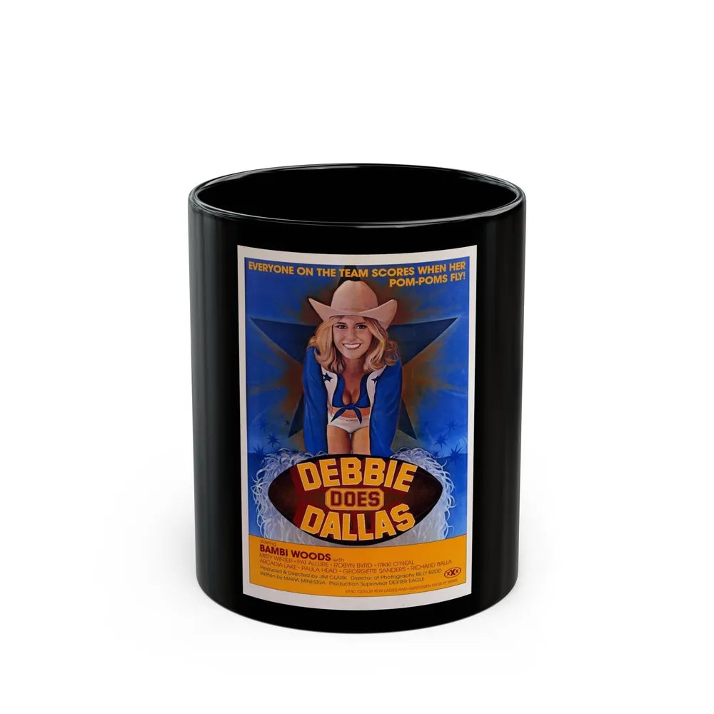 DEBBIE DOES DALLAS 1978 Movie Poster - Black Coffee Mug-11oz-Go Mug Yourself