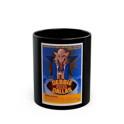 DEBBIE DOES DALLAS 1978 Movie Poster - Black Coffee Mug 11oz - Go Mug Yourself