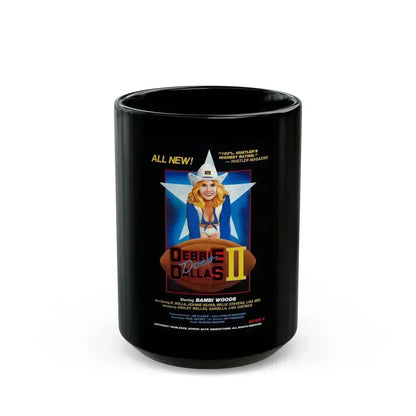 DEBBIE DOES DALLAS 2 1981 Movie Poster - Black Coffee Mug 15oz - Go Mug Yourself