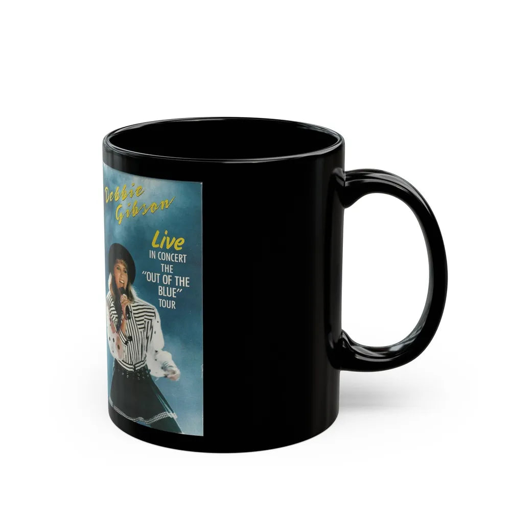 DEBBIE GIBSON LIVE IN CONCERT (VHS COVER) - Black Coffee Mug-Go Mug Yourself