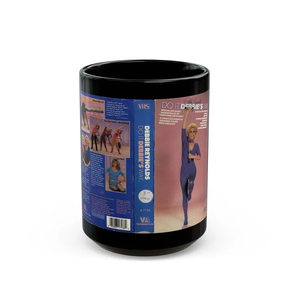 DEBBIE REYONLDS DO IT DEBBIES WAY (VHS COVER) - Black Coffee Mug-15oz-Go Mug Yourself