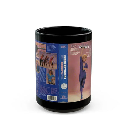 DEBBIE REYONLDS DO IT DEBBIES WAY (VHS COVER) - Black Coffee Mug 15oz - Go Mug Yourself