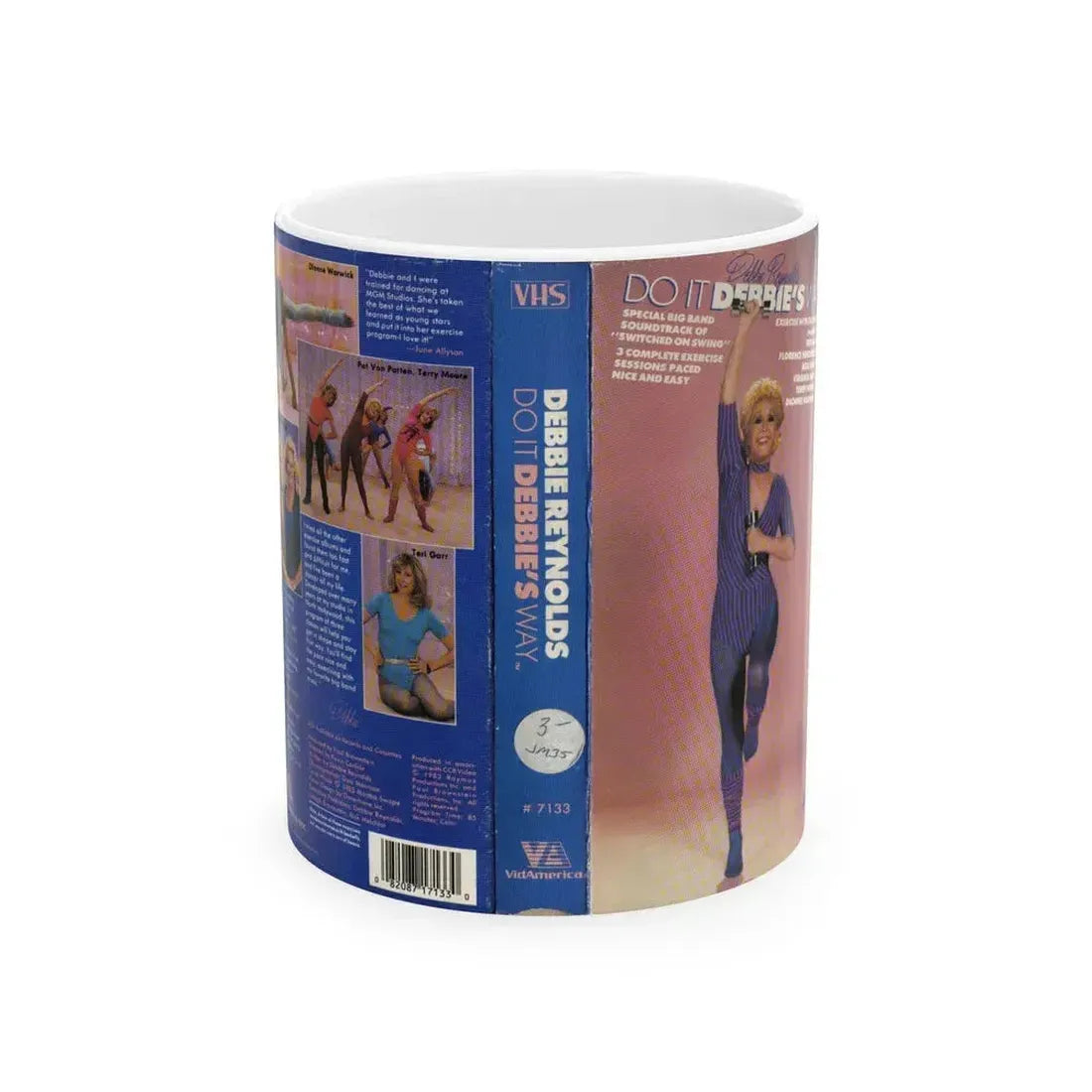 DEBBIE REYONLDS DO IT DEBBIES WAY (VHS COVER) - White Coffee Mug 11oz - Go Mug Yourself