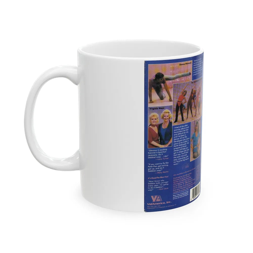 DEBBIE REYONLDS DO IT DEBBIES WAY (VHS COVER) - White Coffee Mug-Go Mug Yourself