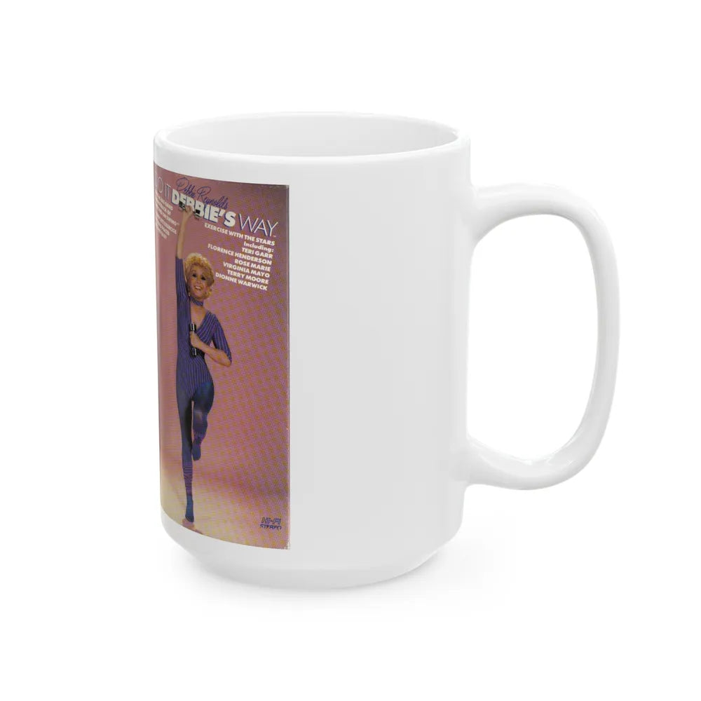 DEBBIE REYONLDS DO IT DEBBIES WAY (VHS COVER) - White Coffee Mug-Go Mug Yourself