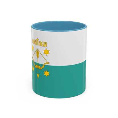 Flag of Poltava Ukraine - Accent Coffee Mug-11oz-Light Blue-Go Mug Yourself