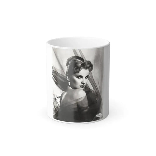 Debra Paget #04 - 8x10 B&W Glamour Portrait Upper Body Bare Shoulders Photo signed 3 (Vintage Female Icon) Color Changing Mug 11oz 11oz - Go Mug Yourself