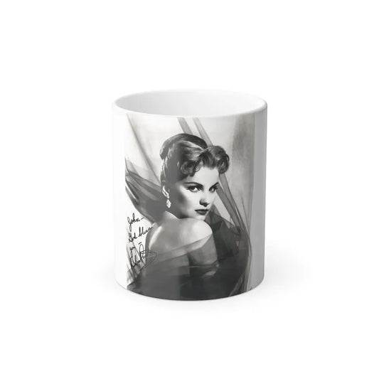 Debra Paget #04 - 8x10 B&W Glamour Portrait Upper Body Bare Shoulders Photo signed (Vintage Female Icon) Color Changing Mug 11oz 11oz - Go Mug Yourself