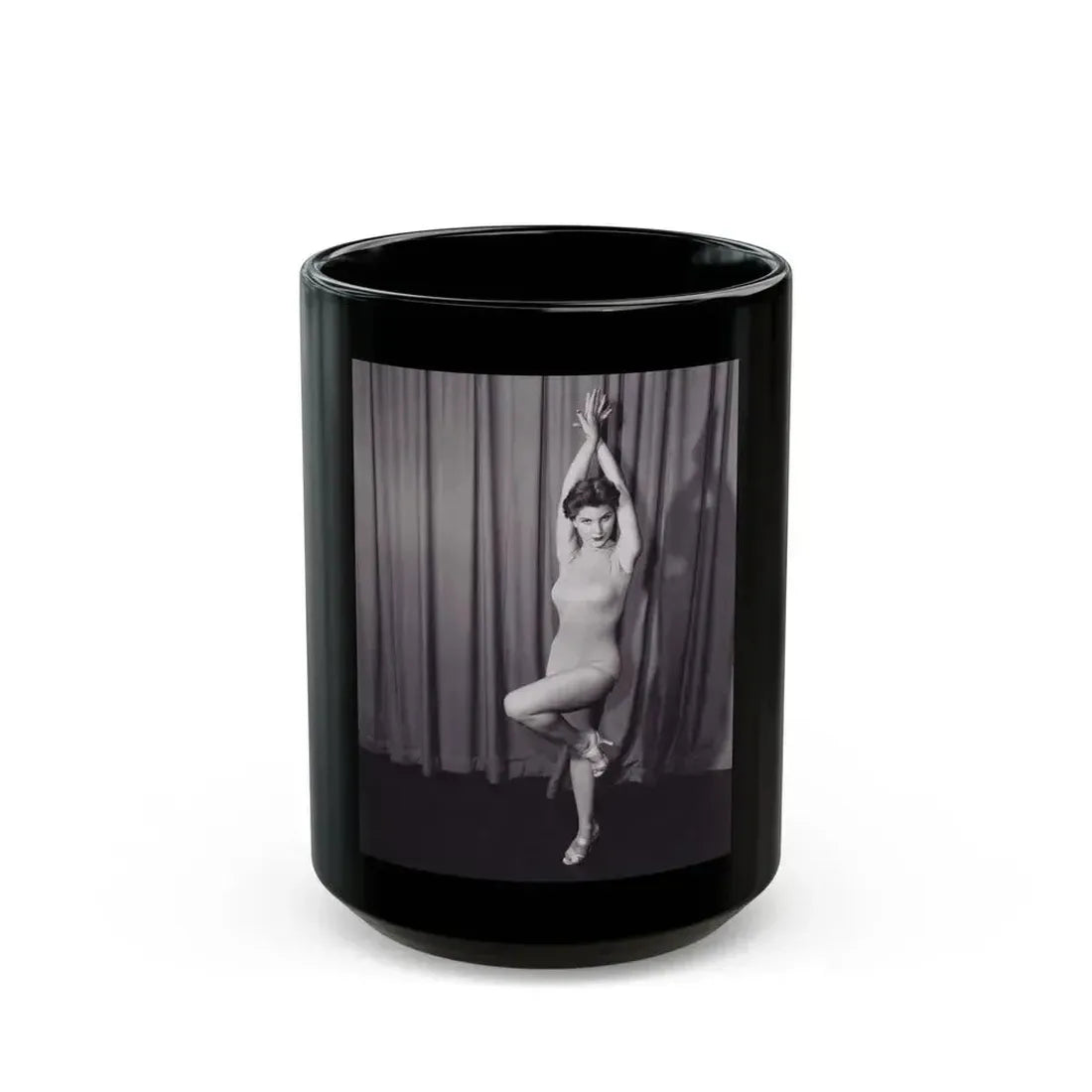 Debra Paget #07 1 (Vintage Female Icon) Black Coffee Mug 15oz - Go Mug Yourself