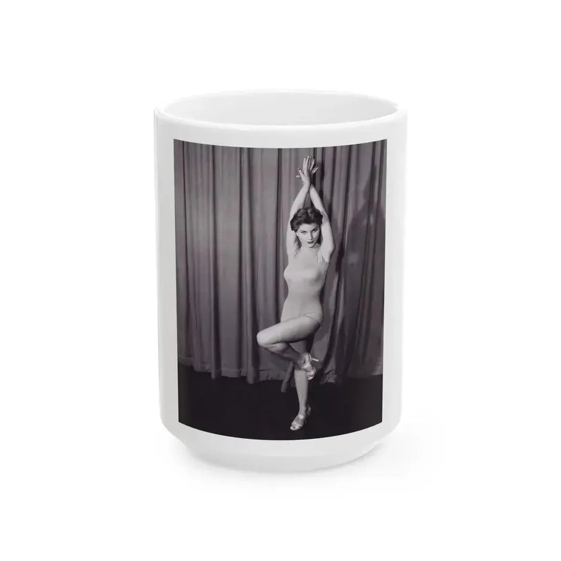 Debra Paget #07 1 (Vintage Female Icon) White Coffee Mug 15oz - Go Mug Yourself