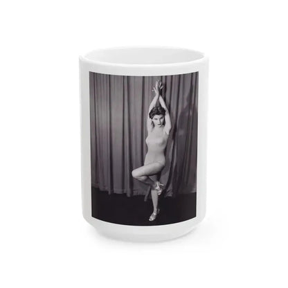 Debra Paget #07 1 (Vintage Female Icon) White Coffee Mug 15oz - Go Mug Yourself