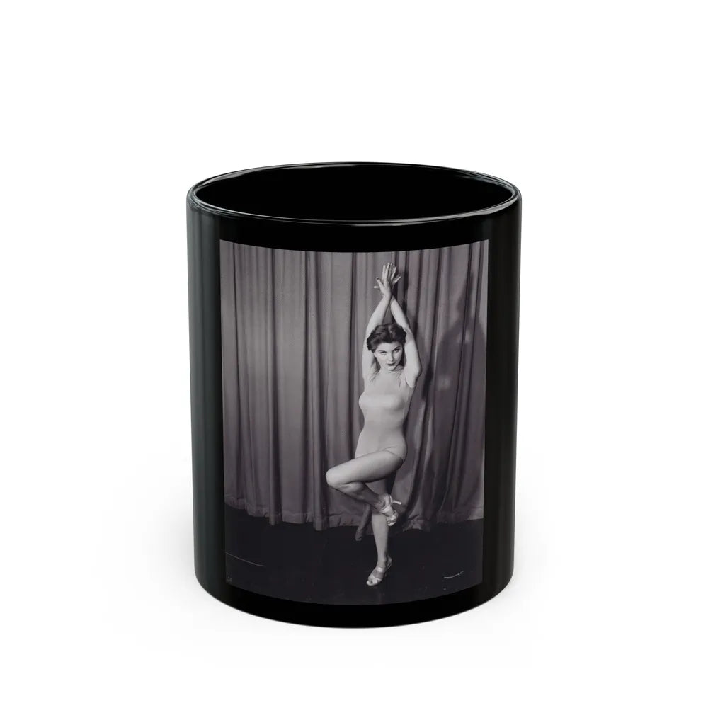 Debra Paget #07 (Vintage Female Icon) Black Coffee Mug-11oz-Go Mug Yourself