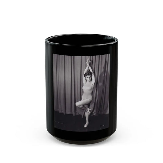 Debra Paget #07 (Vintage Female Icon) Black Coffee Mug-15oz-Go Mug Yourself