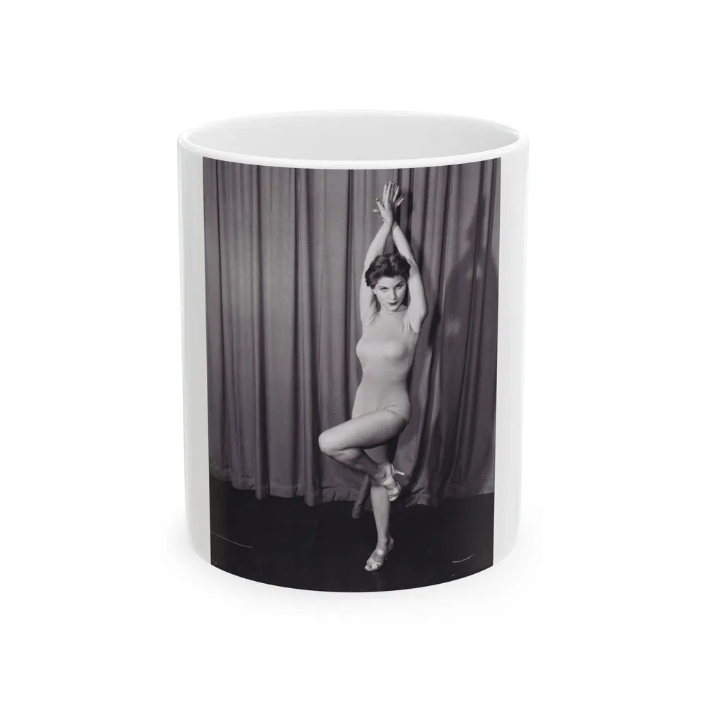 Debra Paget #07 (Vintage Female Icon) White Coffee Mug-11oz-Go Mug Yourself