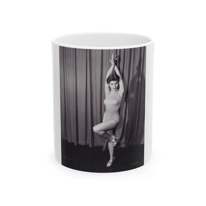 Debra Paget #07 (Vintage Female Icon) White Coffee Mug-11oz-Go Mug Yourself